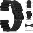 thumbnail image 4 of UBIUO Silicone Watch Bands 20mm 22mm 24mm Quick Release Rubber Watch Bands for Men and women, 4 of 4