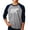 Grey / Navy, variant on Boy's Raglan Baseball Word Art T-shirt - Mama Bear