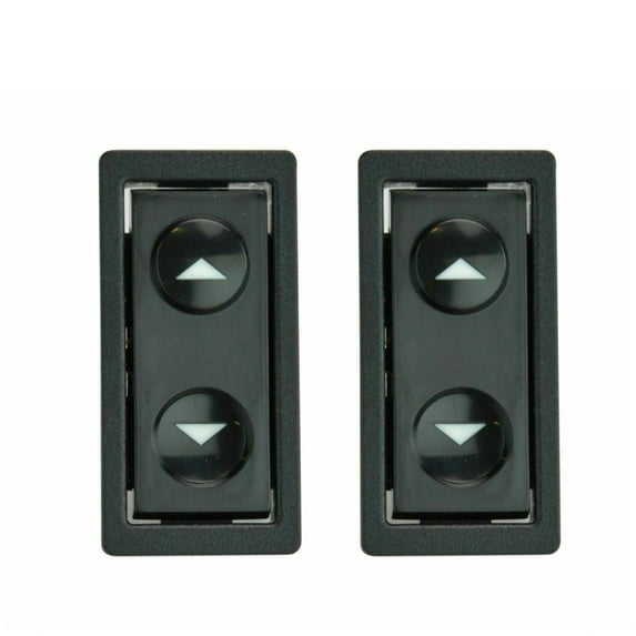 Power Window Switch Button Pair Set For 1988-1989 Chevrolet GMC Pickup Truck
