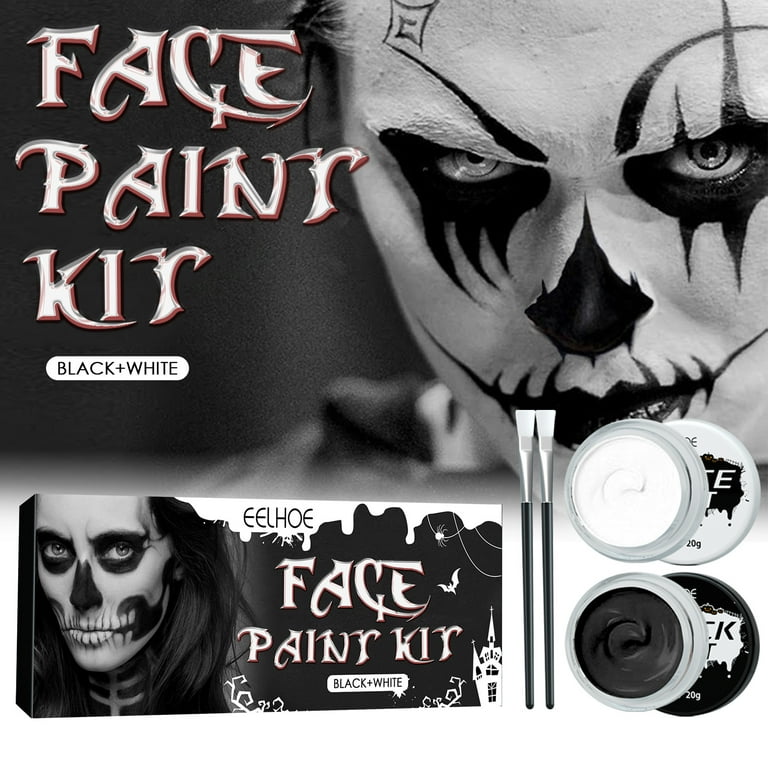5Boxes Halloween Face Paint Black And White Face Body Professional