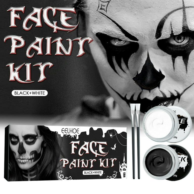 Corpse Paint Makeup - Black and White Sketch as Design Element for