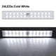 thumbnail image 4 of Luz nocturna recargable con sensor de movimiento PIR de 24/40/60 LEDs, pegatinas magnéticas para escaleras, debajo de armarios, vestidores, habitaciones y roperos., 4 of 4