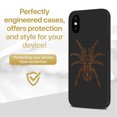 thumbnail image 2 of Case Yard Wooden Case for iPhone-XS-Max Soft TPU Silicone cover Slim Fit Shockproof Wood Protective Phone Cover for Girls Boys Men and Women Supports Wireless Charging Tarantula Design, 2 of 7