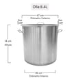 thumbnail image 3 of Olla de Acero Inoxidable 8.4 litros Moven con Tapa, 3 of 10