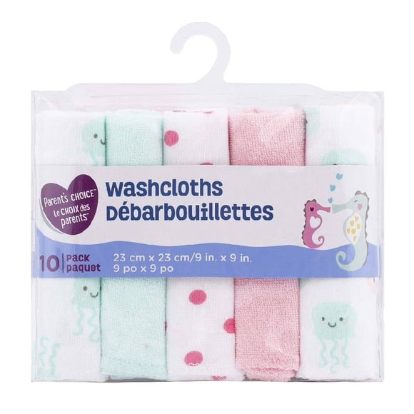 Set de Toallitas Faciales Parents Choice para Niño con 10 unidades