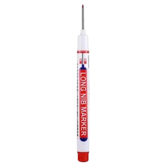 Industrial Deep Hole Marker, 20mm Reach Metal Marking Pen with 20x1.5mm Nib Size (3ml) | Long Lasting Paint Pen for Mechanics, Fabrication, Welding & Workshop Identification