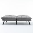 thumbnail image 5 of Noble House 70.8" Convertible Folding Twin Size Sofa Bed, Modern Couch with Adjustable Arm & Backrest, Light Gray, 5 of 6