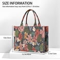 thumbnail image 3 of Large Capacity Tote Bag,Pioneer Flower Floral Print Pattern Handbag Fashion Luxury Tote Bag,15.7"x13"x 5.1" Inches,Laptop Compatible, 3 of 6