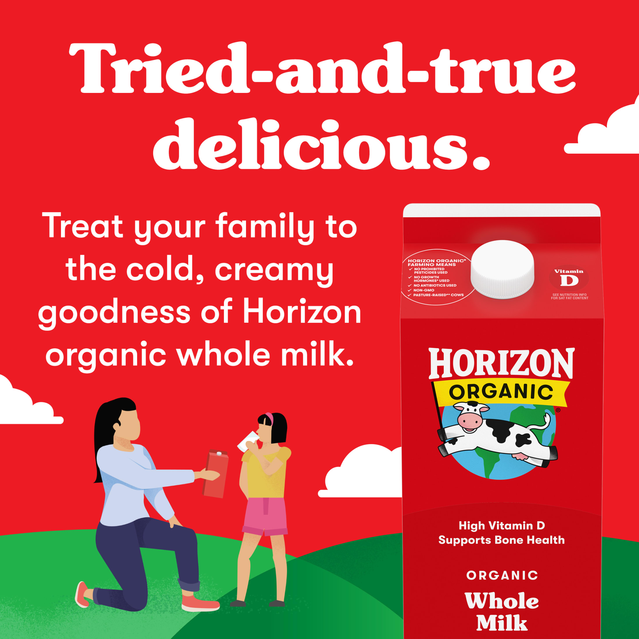 Horizon Organic High Vitamin D Whole Milk, High Vitamin D Whole, 64 fl oz Carton - image 4 of 15
