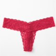 thumbnail image 1 of Tanga sexy de encaje de algodón con entrepierna y cintura baja para mujer, 1 of 6