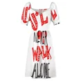 thumbnail image 4 of u'll never walk alone - hand written text graphics Sleeveless Dress Female clothing, 4 of 6