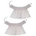 thumbnail image 4 of 2pcs Rhinestone Tassel Anklet Adjustable Female Anklet Wedding Anklet Gift, 4 of 8