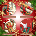 thumbnail image 3 of Traditional Christmas Banner Santa Claus Red Outfit Decorative Design for Holiday Party Indoor Event Christmas Decoration, 3 of 8