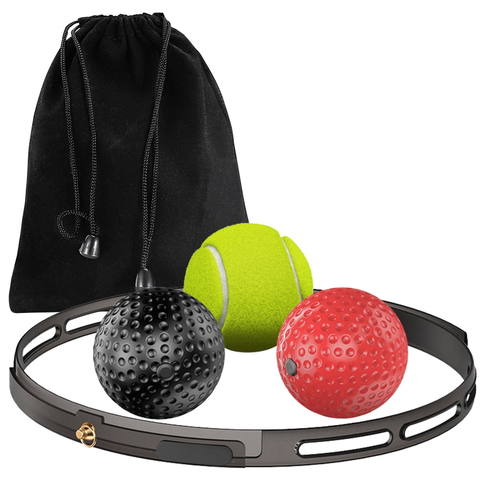 Details about   Boxing Fight Ball Tennis Ball With Head Band For Speed Reflex Punching Ball 