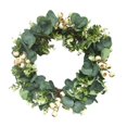 thumbnail image 1 of GUOOL 42cm Welcome Wreath for Farmhouse Front Porch Decor Rustic Door Hanging Greenery, 1 of 9