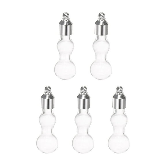 Name on Rice Glass Vial Pendant Gourd, 5 Pieces