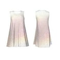 thumbnail image 7 of Fotbe Glitter Light Pearl Pattern Women’s Summer Tank Midi Dress – Sleeveless A-Line Dress, Floral T-Shirt Dress, Casual Flowing Beach Sundress, 7 of 7