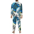 thumbnail image 5 of Bingfone Men'S Pajama Set 2 Piece Loungewear Pjs, Long Sleeve With Pajama Pants-Game All Day, 5 of 9