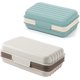 thumbnail image 3 of 2 Pack Prueba de Fugas Jabonera de Viaje, Jaboneras para Baño con Bandeja de Drenaje, Jabonera Portátil para Viajes, Camping, Actividades al Aire Libre, Gimnasio, Baño (Gris+Azul), 3 of 4