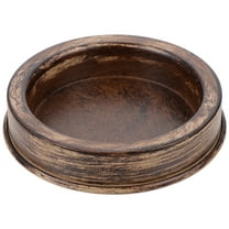 Parvistic 1pc Vintage Candlestick Base Tray Simple Style Desktop Candleholder Ornament