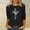 Black, variant on Purple Trendy Tops for Women 2024 3/4 Sleeve Crucifix Graphic Crew Neck T-Shirts Shirts for Women