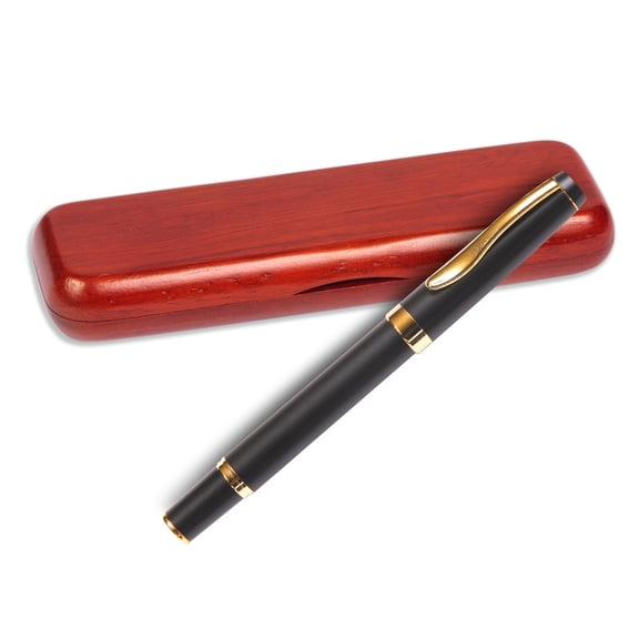 Gripper Roller Ball Pen - Black with Single Gift Box Rosewood
