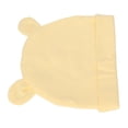 thumbnail image 3 of Infant Hats, Comfortable Yellow Cute Bear Ears Newborn Hat Hand Washable  For Newborns, 3 of 8