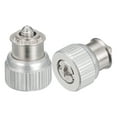 thumbnail image 1 of 10 Pack M3x0.5x5.84mm Computer Case Thumbscrews, Knurled Head Spring Screw, Silver White, 1 of 6