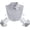 White Collar Cuff Set, variant on YEKEYI False Collar Shirt Detachable Fake Collar Wrist Cuffs Fake Sleeve Cuffs Collar Half Shirt Collar