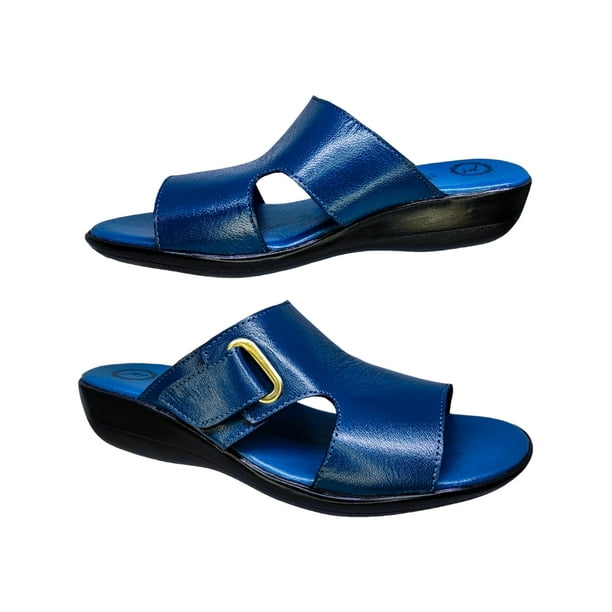 Sandalias de Mujer en Piel Cabra Acojinado Huarache Casual Confort