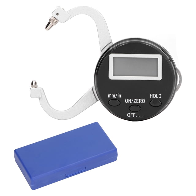 Medidor De Espesor Digital, Medidor De Espesor Digital Herramienta De Metal Instrumento De Medición De 0 A 25 Mm con Brazo Curvado Doble