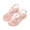 Pink, variant on Women’s T-Strap PVC Flat Sandals, 0.39-Inch Sole, EU Size 41, T-Strap Thong Upper, PVC and Metal Buckle, Adjustable Ankle Closure, White