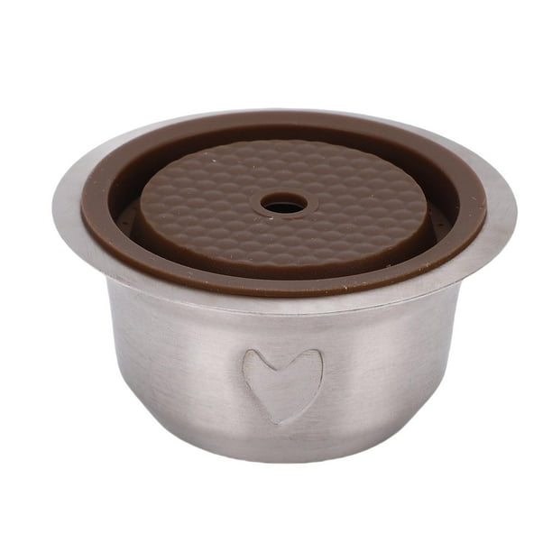 Cápsulas De Café Reutilizables, Cápsula De Café De Acero Inoxidable Recargable Con Cepillo De Cuchara Para Accesorio De Máquina