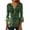 Army Green Shirts, variant on Htigea 3/4 Sleeve T Shirts for Women Floral Printed Buttons Pleated Casual Tunic Top Blouse Loose Fit Tees Army Green,S
