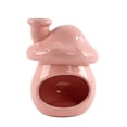 thumbnail image 1 of Quemador de incienso de cerámica con forma de manojo de salvia, centro de mesa, adorno de escritorio, tetera. Rosa, 1 of 7