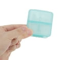 thumbnail image 5 of Unique Bargains 1 Pc Pill Case 6 Grid Mini Pill Box Sky Blue, 5 of 6