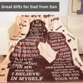 thumbnail image 2 of Dad Blanket for Dad from Son - to My Dad 50\u201d X 60\u201d Soft Throw Blanket - Christmas Birthday Present for Dad Who Has Everything, 2 of 6