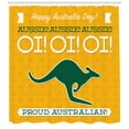 thumbnail image 3 of Ambesonne Australian Party Shower Curtain, Kangaroo Animal, 69"Wx70"L, Earth Yellow White, 3 of 3