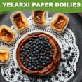 thumbnail image 6 of Uxcell Paper Doilies, Disposable Round Lace Paper Placemats Modern Decorative Placemats Table Mats - Fitting for (Baked/Fried Foods/Wedding/Party Decor/DIY), 4.5" & 50 Pack & Silver, 6 of 7