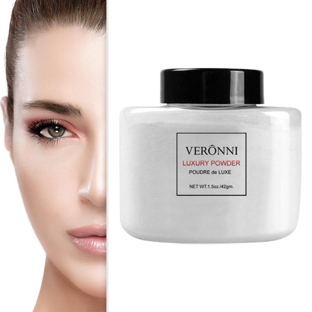 Polvo facial suelto Control de aceite Cosméticos Base mineral Suaviza Acabado semimate Maquillaje Polvo de ajuste mate para hornear ligero - 01 Salvador Dali base de maquillaje para rostro suelto