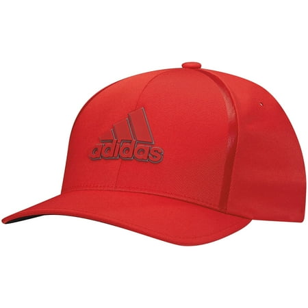 adidas Men's Tour Delta Textured Golf Hat (Scarlet,