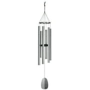 Woodstock Wind Chimes Signature Collection, Windsinger Chimes of Orpheus, Silver 54'' Wind Chime WWOS