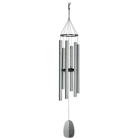 Woodstock Wind Chimes Signature Collection, Windsinger Chimes of Orpheus, Silver 54'' Wind Chime WWOS