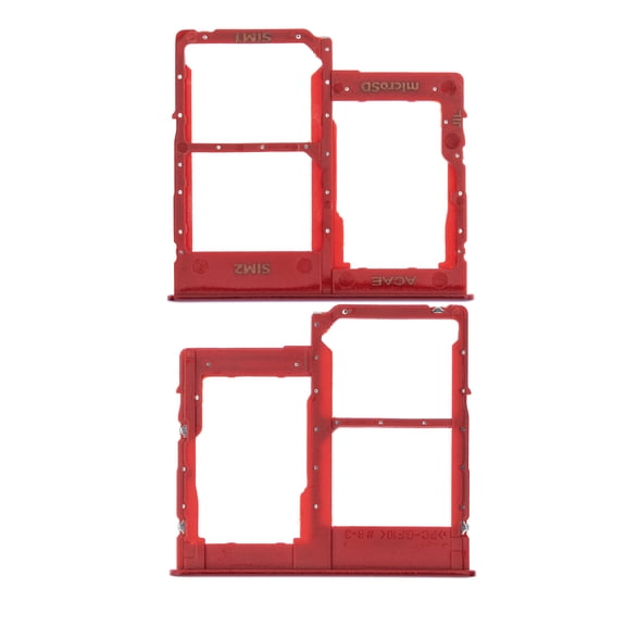 Replacement Dual Sim Card Tray Compatible For Samsung Galaxy A40 (A405 / 2019) (Red)