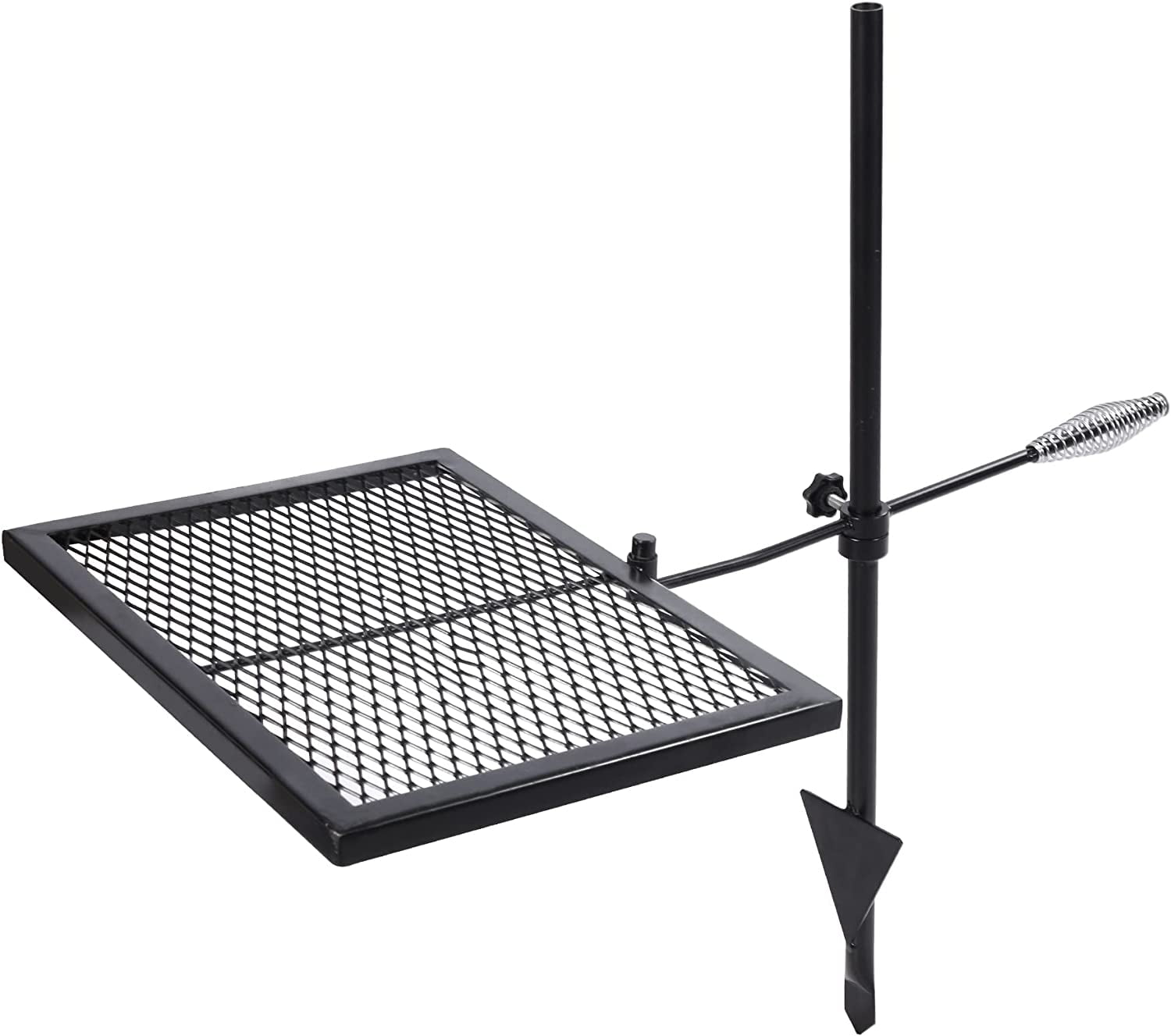 BOTUI Swivel Campfire Grill, Adjustable Heavy Duty Steel Campfire Grill