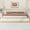 Beige, variant on King Size Upholstered Bed, Modern Gray Faux Leather Platform Bed, Minimalist Bed Frame with Wood Slats, No Box Spring Needed