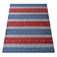 thumbnail image 3 of Rugsotic Carpets Hand Knotted Wool Area Rug 8'x10' Blue Light Blue Contemporary Rectangle Indoor Rug for Living Room, Bedroom Antimicrobial L00212, 3 of 5