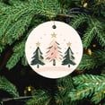 thumbnail image 5 of Ornament Winter Holiday Christmas Decoration Keepsake Ornament Cute Merry Christmas Pine Tree for Boys Girls Round Ceramic Christmas Decoration Housewarming Gift, 5 of 5