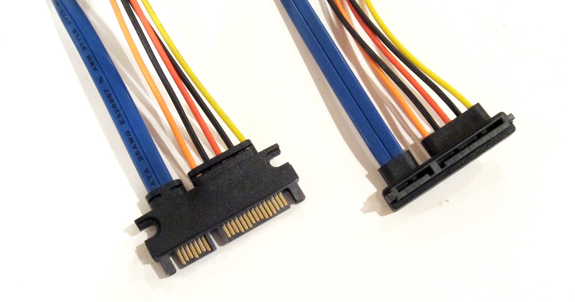 6 Inches Micro SATA 16 Pin Female to 22 Pin SATA III Angled Female Cable