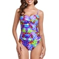thumbnail image 4 of RELLECIGA Women's Tummy Control Swimwear Strapless One Piece Swimsuit for Women, 4 of 7